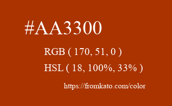 Color: #aa3300