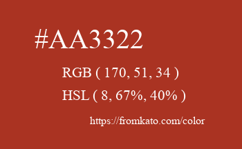 Color: #aa3322