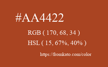 Color: #aa4422