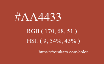 Color: #aa4433