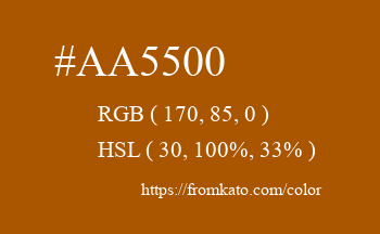 Color: #aa5500