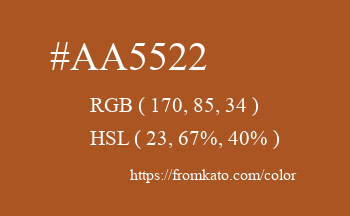 Color: #aa5522