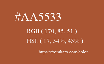 Color: #aa5533