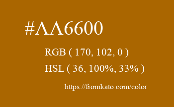 Color: #aa6600
