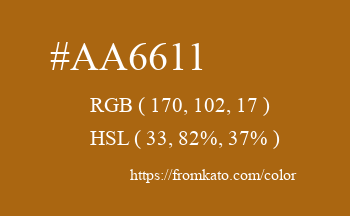 Color: #aa6611