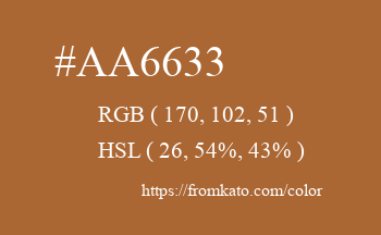 Color: #aa6633