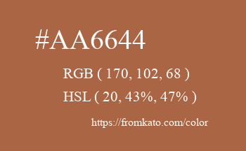 Color: #aa6644