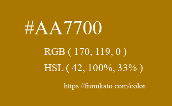 Color: #aa7700