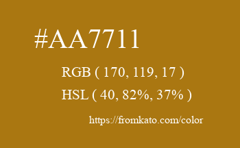 Color: #aa7711