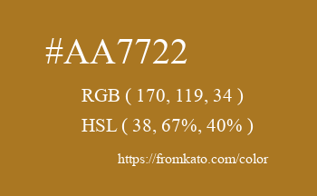 Color: #aa7722