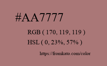 Color: #aa7777