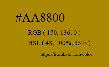 Color: #aa8800