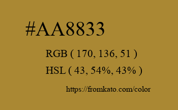 Color: #aa8833