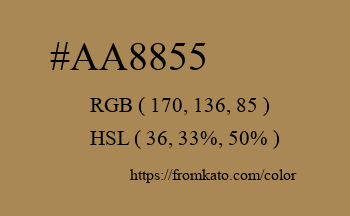Color: #aa8855
