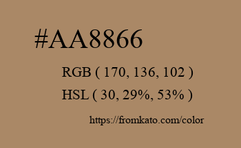 Color: #aa8866