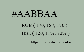 Color: #aabbaa