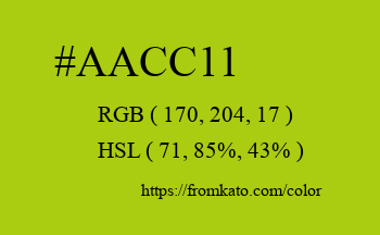 Color: #aacc11