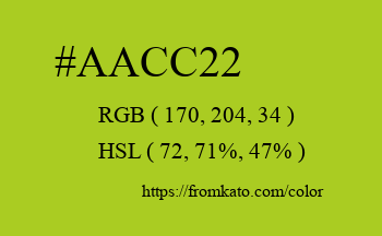 Color: #aacc22