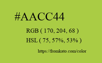 Color: #aacc44