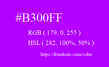 Color: #b300ff