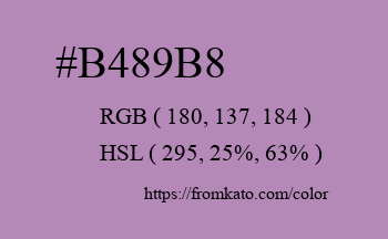 Color: #b489b8