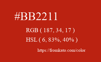 Color: #bb2211