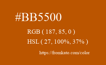 Color: #bb5500
