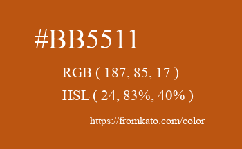 Color: #bb5511
