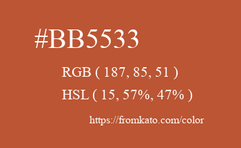 Color: #bb5533