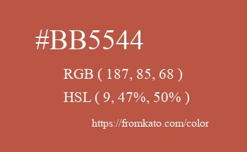 Color: #bb5544