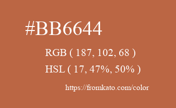 Color: #bb6644