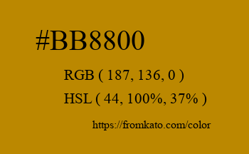 Color: #bb8800