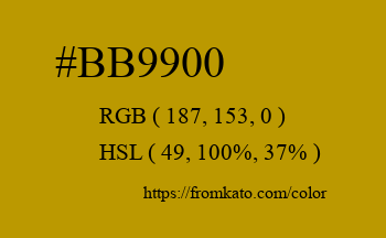 Color: #bb9900