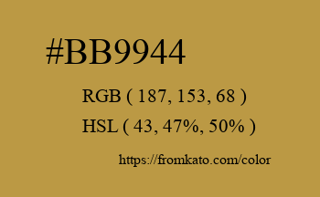 Color: #bb9944
