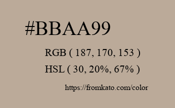 Color: #bbaa99