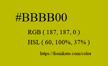 Color: #bbbb00