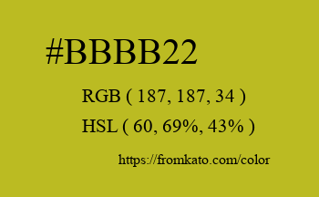 Color: #bbbb22