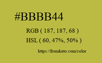 Color: #bbbb44