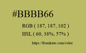 Color: #bbbb66