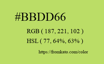 Color: #bbdd66
