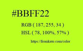 Color: #bbff22