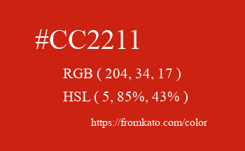 Color: #cc2211