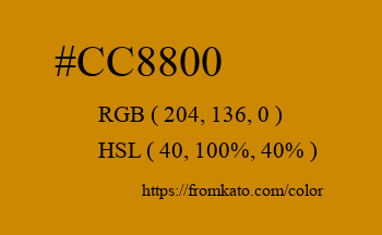 Color: #cc8800