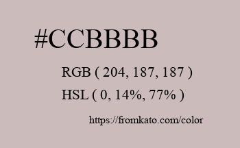 Color: #ccbbbb