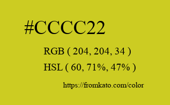Color: #cccc22