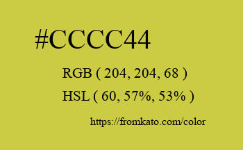 Color: #cccc44