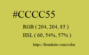 Color: #cccc55