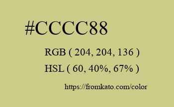Color: #cccc88