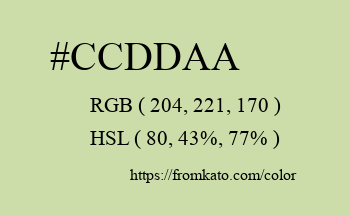 Color: #ccddaa
