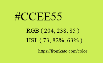 Color: #ccee55